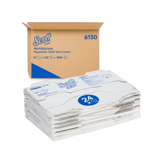 SCOTT® |Papel cubreasientos WC blanco 24 uds. (cod.6150)