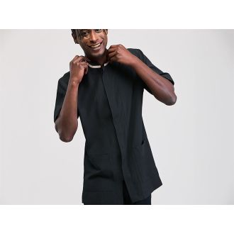 NORVIL | Casaca hombre cuello mao manga corta - Talla XL