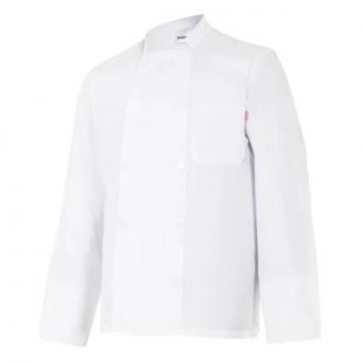 VELILLA | Chaqueta cocina manga larga blanca - Talla 58