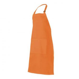 VELILLA | Delantal peto color naranja - Talla única