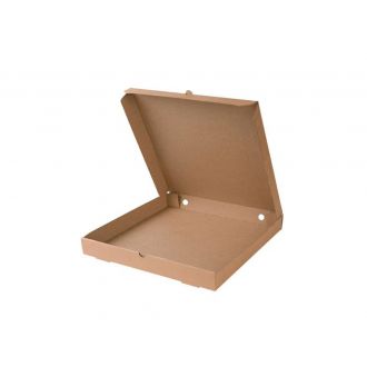 Caja kraft para pizza - 33 x 33 cm