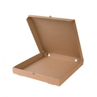 Caja kraft para pizza - 33 x 33 cm