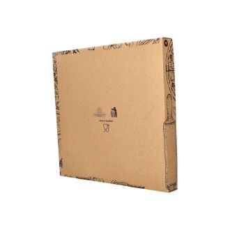 Caja pizza kraft - 33 x 33 cm
