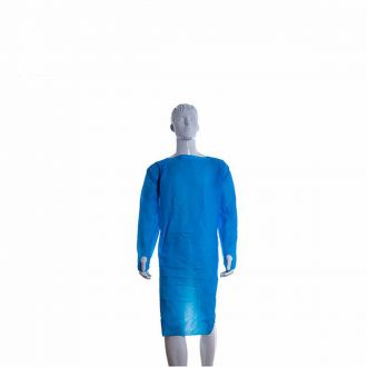 LUHEPA | Bata desechable de polietileno azul - Talla L