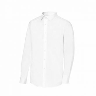 MONZA | Camisa slim fit manga larga blanca - Talla L