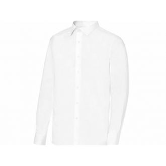 MONZA | Camisa slim fit manga larga blanca - Talla XL