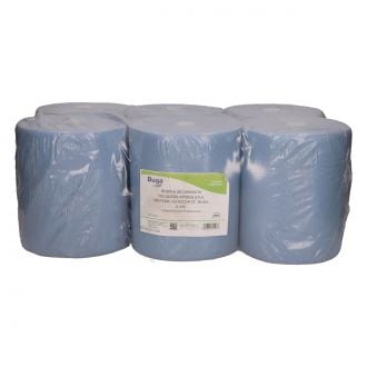GREENSOURCE | Bobina secamanos azul - 2 capas - Celulosa reciclada - Sistema autocorte