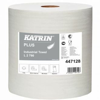 KATRIN | Bobina Industrial Plus 2 capas blanca