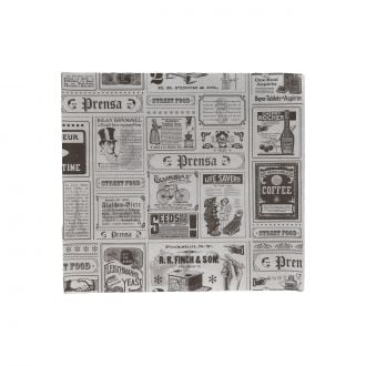 Papel antigrasa "Periódico" - 28 x 31 cm