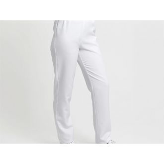 CREYCONFE | Pantalón básico slim fit con elástico en cintura color blanco - Talla S