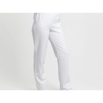 CREYCONFE | Pantalón básico slim fit con elástico en cintura color blanco - Talla L