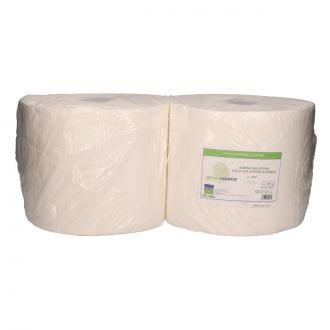GREENSOURCE | Bobina Industrial Blanca - 2 capas - Celulosa virgen
