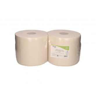 BUGA | Bobina Industrial blanca - 2 capas - Celulosa reciclada