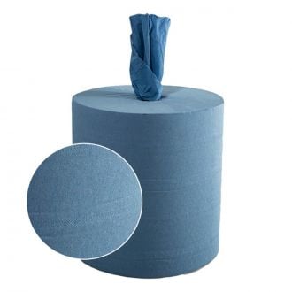 GREENSOURCE | Bobina secamanos azul - 1 capa - Celulosa reciclada