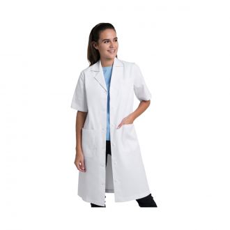 CREYCONFE | Bata blanca de manga corta para mujer - Talla S