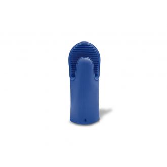 Manopla de silicona para horno azul - 27 cm