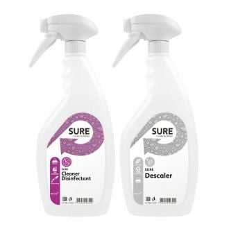 DIVERSEY | Botellas pulverizadoras vacías SURE Disinfectant Spray y SURE Descaler