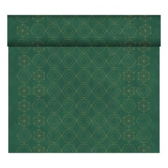 DUNI | Mantel rollo Dunicel® Gilded Star Green - 0,4 x 24 m