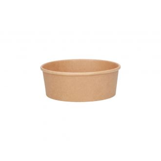 Ensaladera de cartón kraft - 375 ml