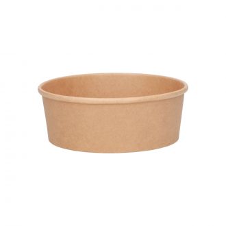 Ensaladera de cartón kraft - 375 ml