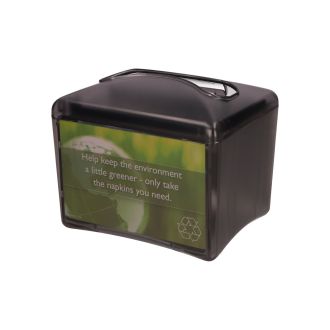GREENSOURCE | Dispensador de servilletas Zig-Zag, negro