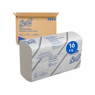 SCOTT® Essential™ | Toalla secamanos Interplegada, 1 capa 16 uds. (cod.5856)