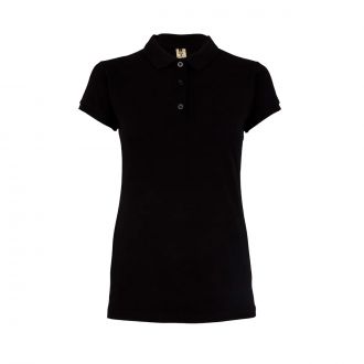 VELILLA | Polo manga corta mujer negro - Talla S