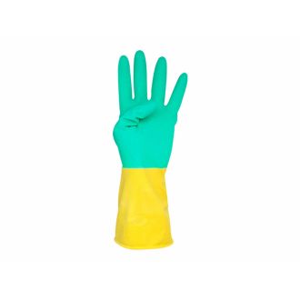 Guante de látex flocados bicolor - Talla XL