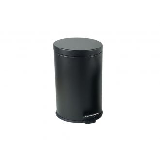 Papelera con pedal negra - 12 L