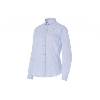 MONZA | Camisa estampada cuello camisero slim fit mujer - Talla 36