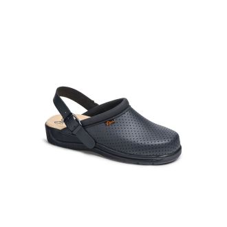 DIAN | Zueco microperforado azul marino - Talla 36