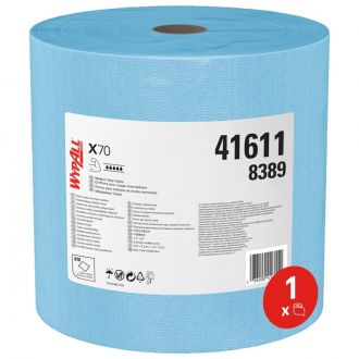 WYPALL® | Paños reutilizables de limpieza X70 Power Clean™, azul
