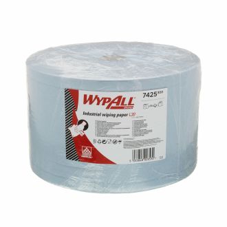 WYPALL® | Rollo Jumbo de paños de celulosa para la industria L30, 3 capas, azul