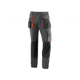 JUBA | Pantalón multibolsillos bicolor negro-naranja - Talla S