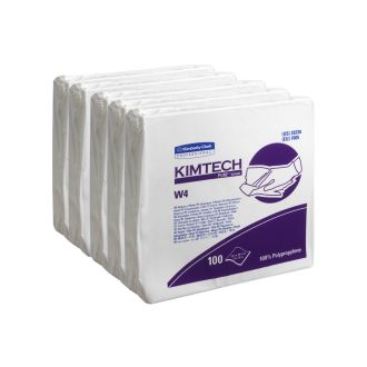 KIMTECH™ | Paño de limpieza Pure W4. 5 bolsas x 100 hojas, color blanco (cod. 7605)