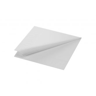 DUNI | Servilleta tisu, 1 capa, blanca - 33 x 33 cm