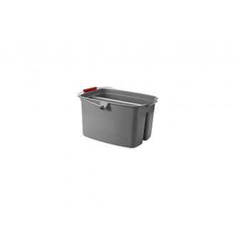 RUBBERMAID | Cubo doble gris - 18 L