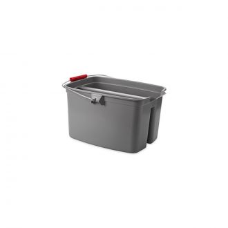 RUBBERMAID | Cubo doble gris - 18 L