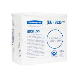 HOSTESS™ | Papel higiénico interplegado blanco 2 capas