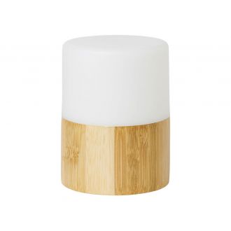 DUNI | Lámpara LED Bright bambú, Blanco