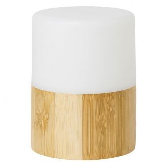 DUNI | Lámpara LED Bright bambú, Blanco