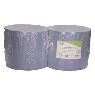 BUGA | Bobina Industrial Azul - 2 capas - Celulosa reciclada