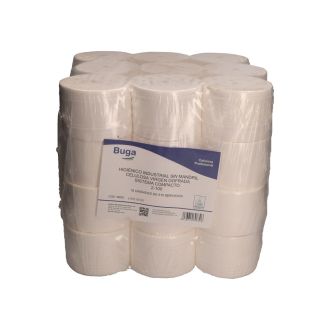 GREENSOURCE | Papel higiénico industrial blanco - 2 capas - Celulosa virgen - Sistema Compact