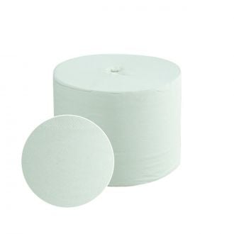 GREENSOURCE | Papel higiénico industrial blanco - 2 capas - Celulosa virgen - Sistema Compact