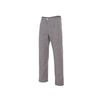VELILLA | Pantalón de cocina cuadros negro - Talla 46
