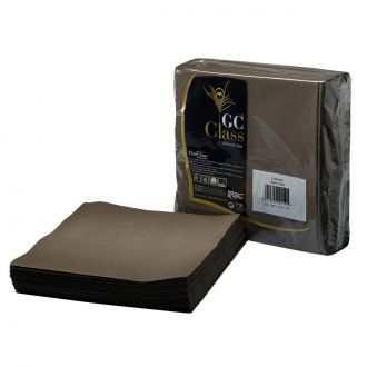 GC Class | Servilleta 40 x 40 cm, 1 capa, marrón