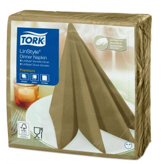 TORK LinStyle® | Servilleta para cena Premium - Galleta