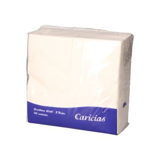 CARICIAS | Servilleta, 40x40 cm, 2 capas, plegado en 1-8 blanca