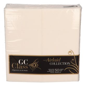 GC Class | Servilleta Lujo 40x40 cm, 1 capa, blanca