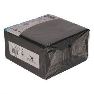 GC | Servilleta 40 x 40 cm, 2 capas, negra, punta a punta